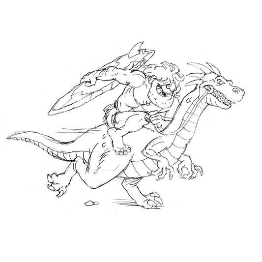 Steve Nazar's Daily Doodle 6.6.18 - "Primal Rider"