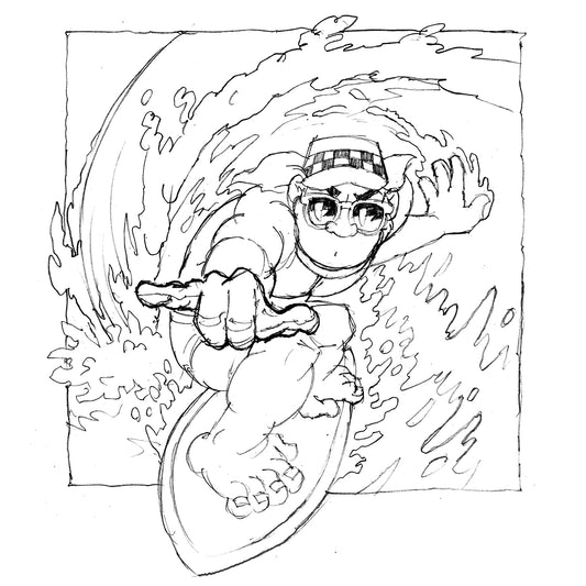 Steve Nazar's Daily Doodle 6.7.18 - "Shaka Thrilla Tube"
