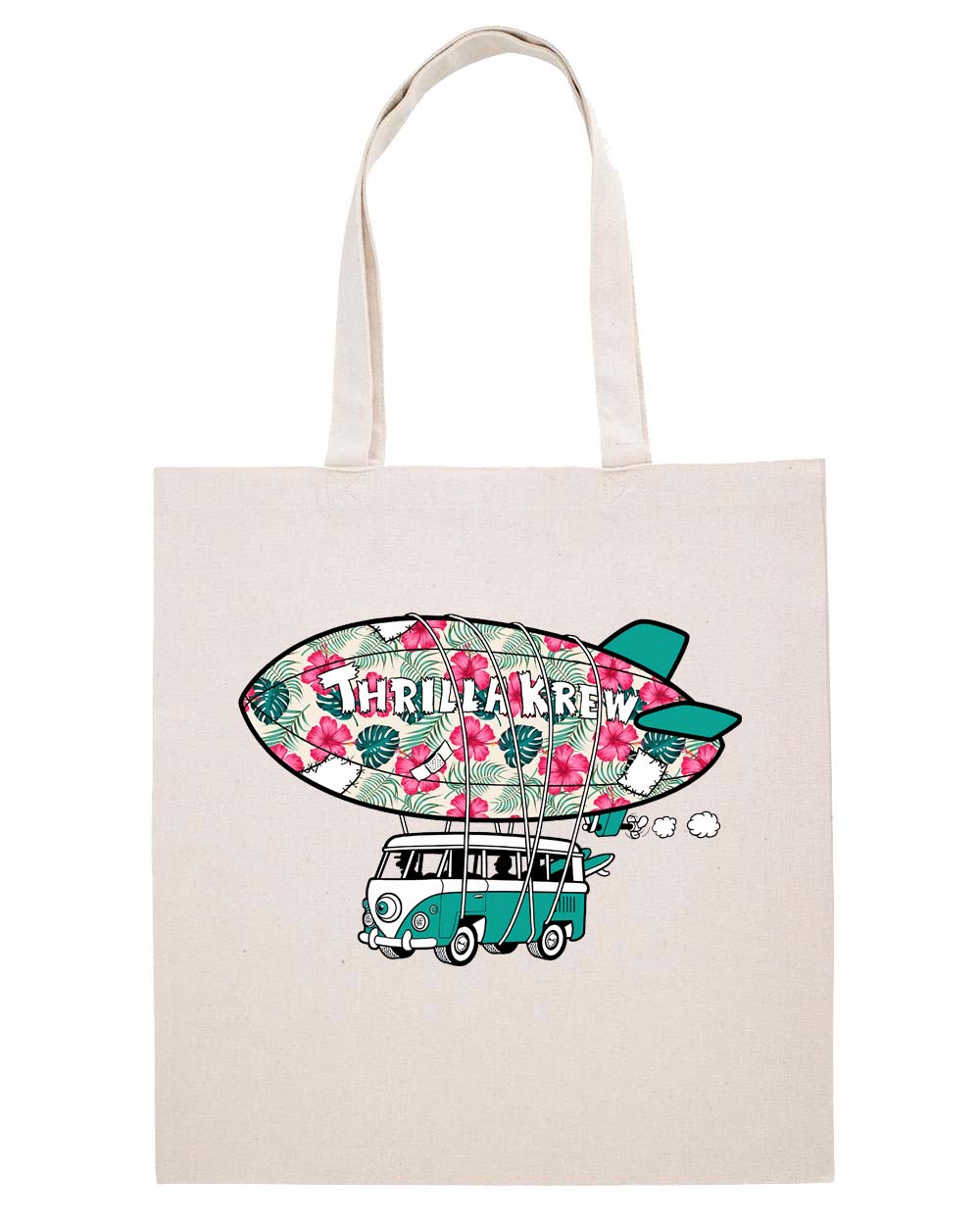 Floral Blimp Tote Bag