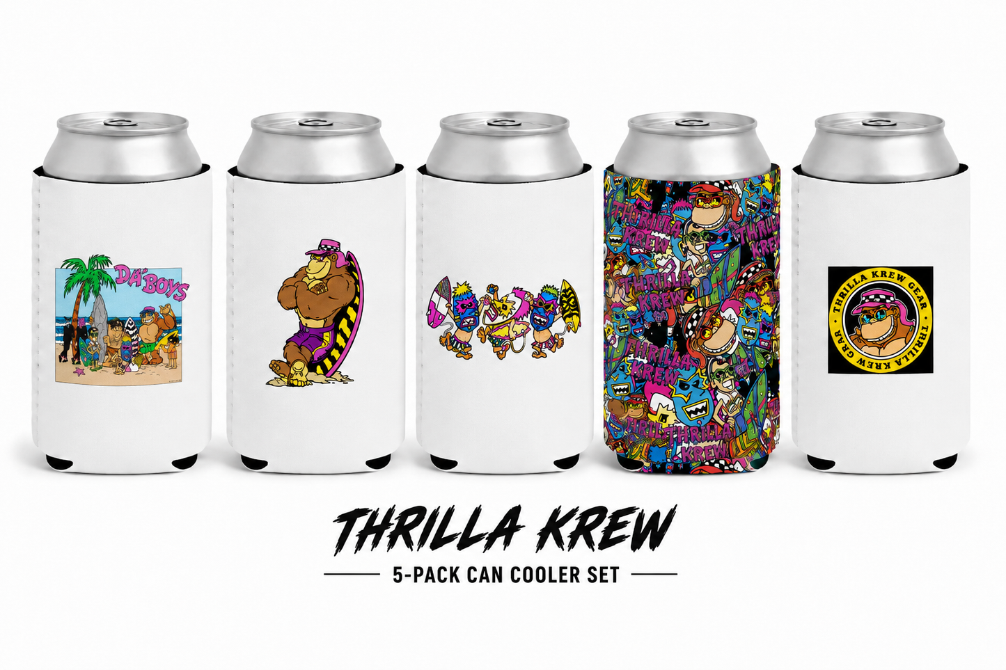 Thrilla Krew Can Cooler Set (5-Pack)