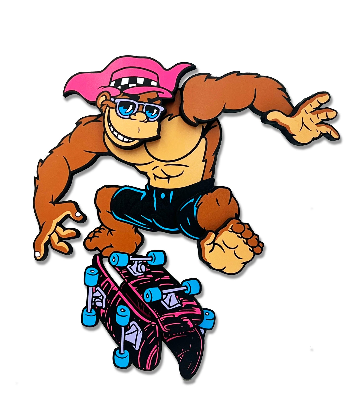 Kick Flip Wood Art