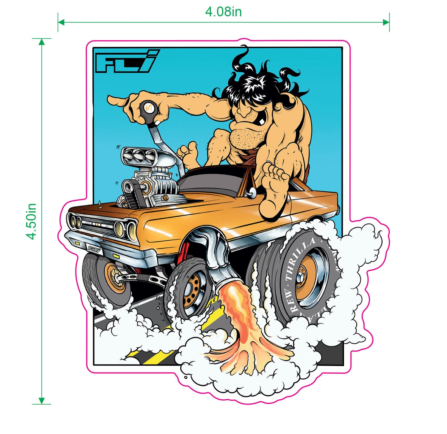 GTX Big Burn Sticker