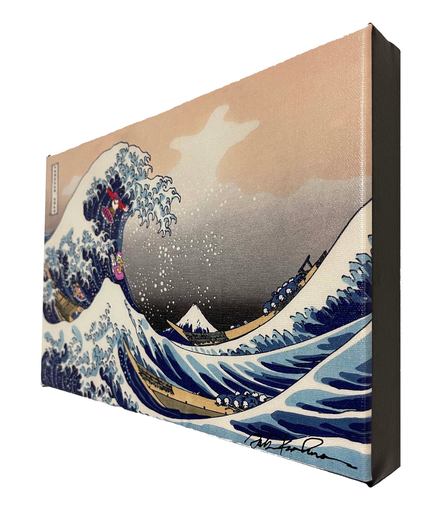 Surfing Japan Mini Canvas