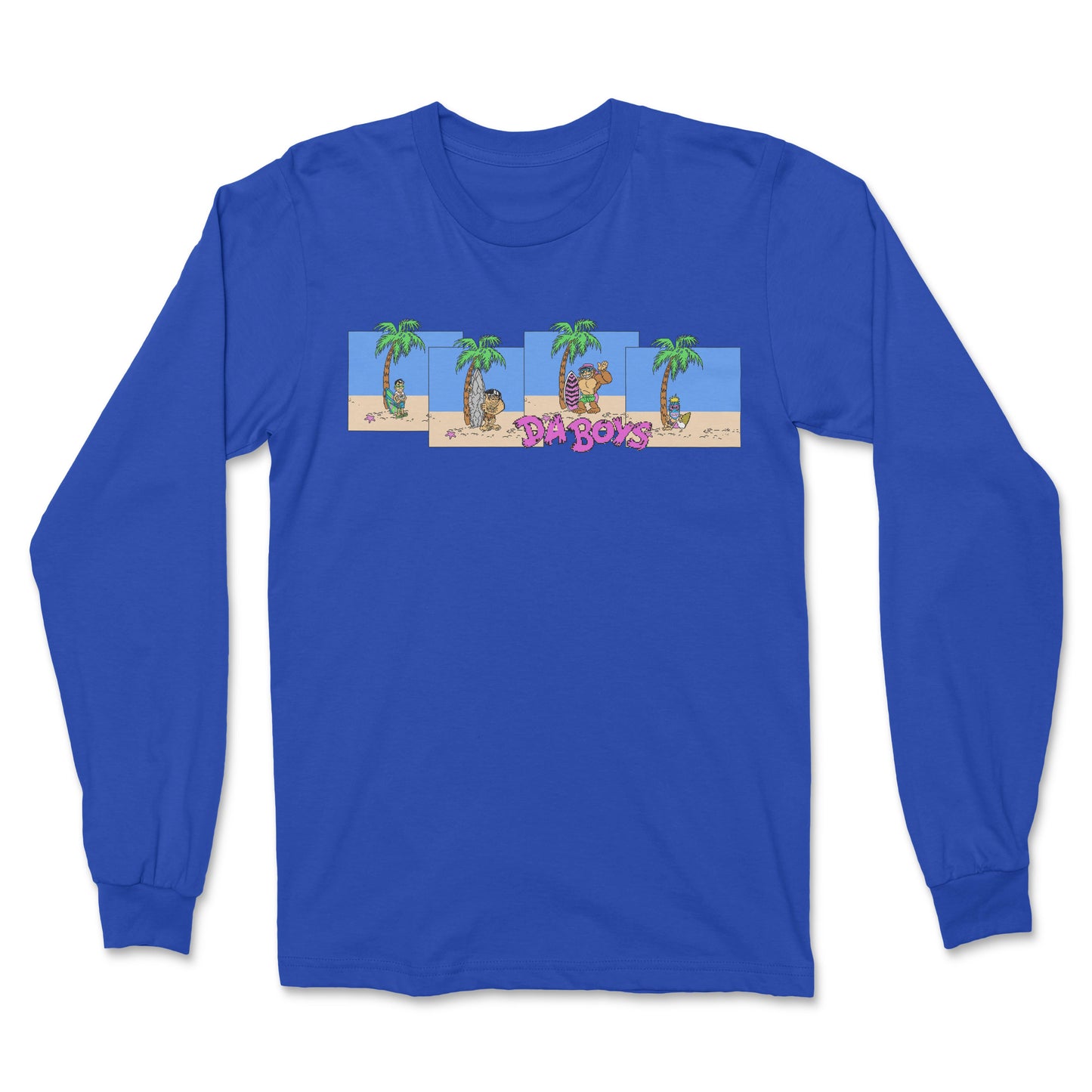 8-bit Da Boys Squared Long Sleeve