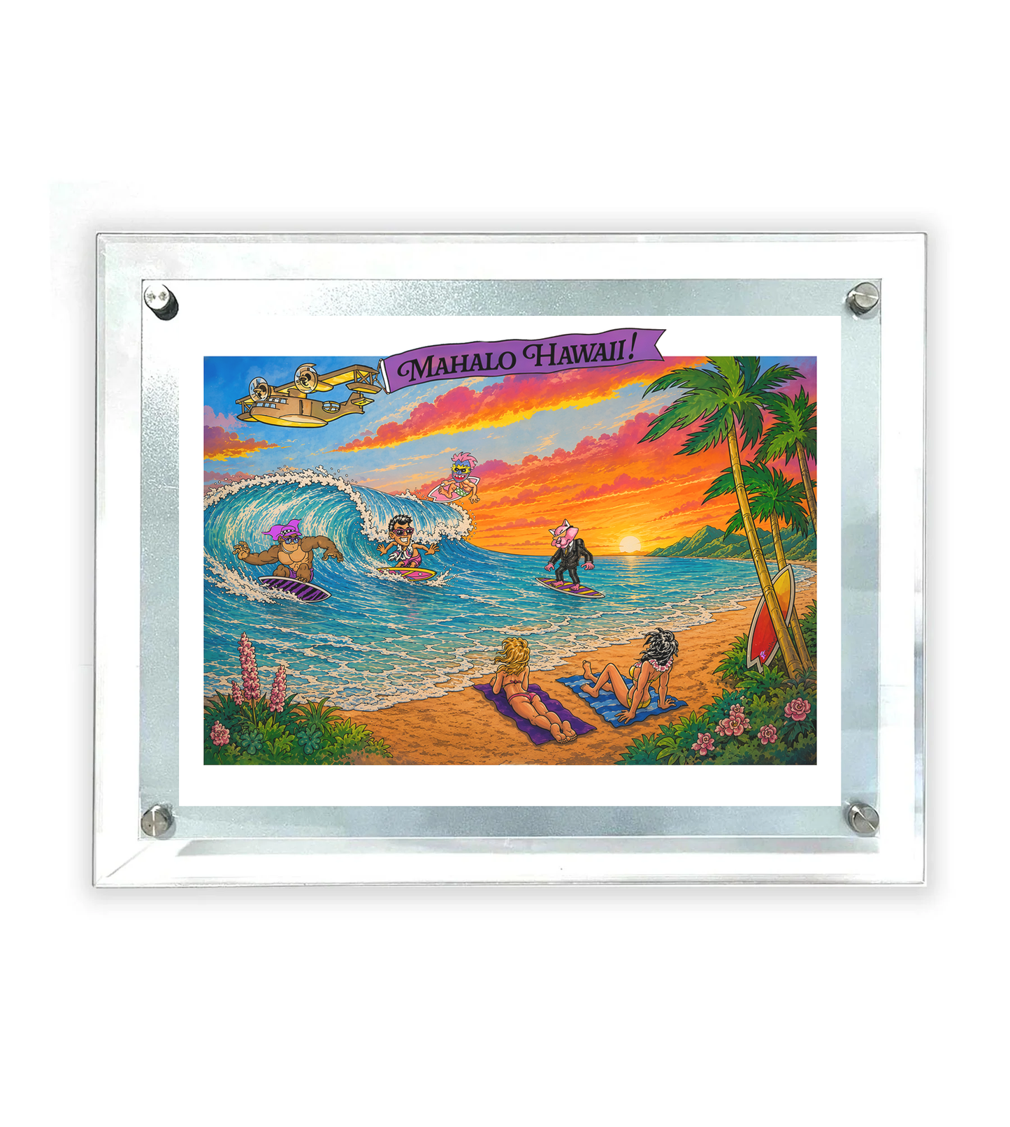 Mahalo Hawaii Light Box