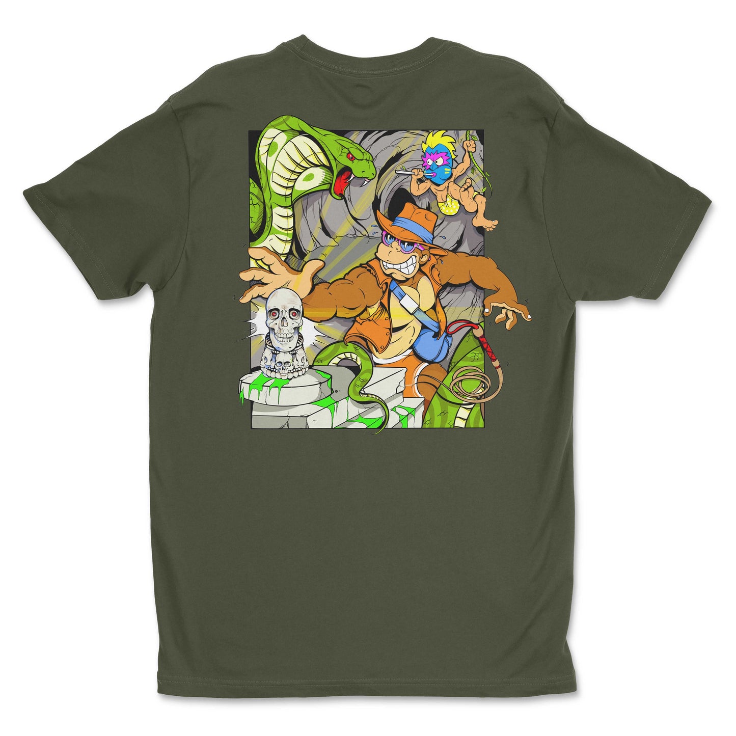 Lost Temple Tee (Military Green)