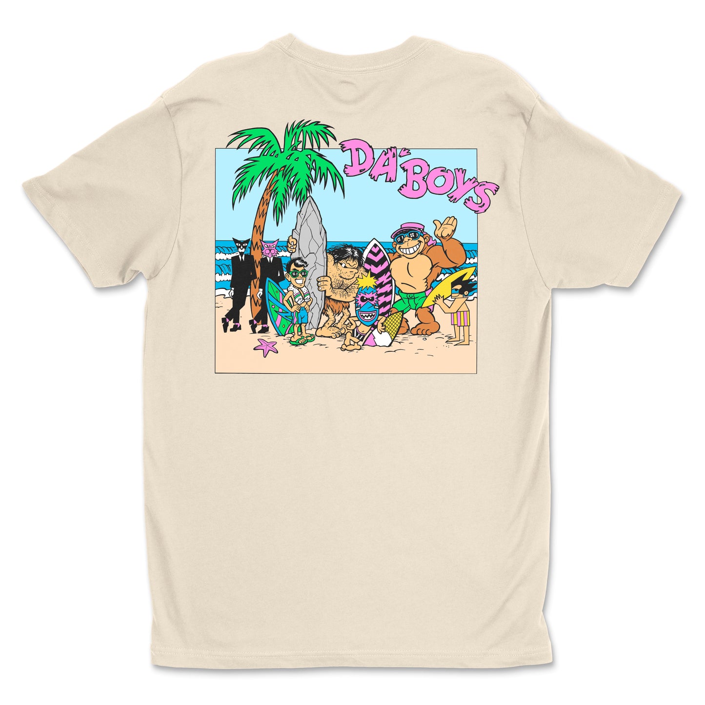 Da'Boys Are Back Tee (Natural Sand}