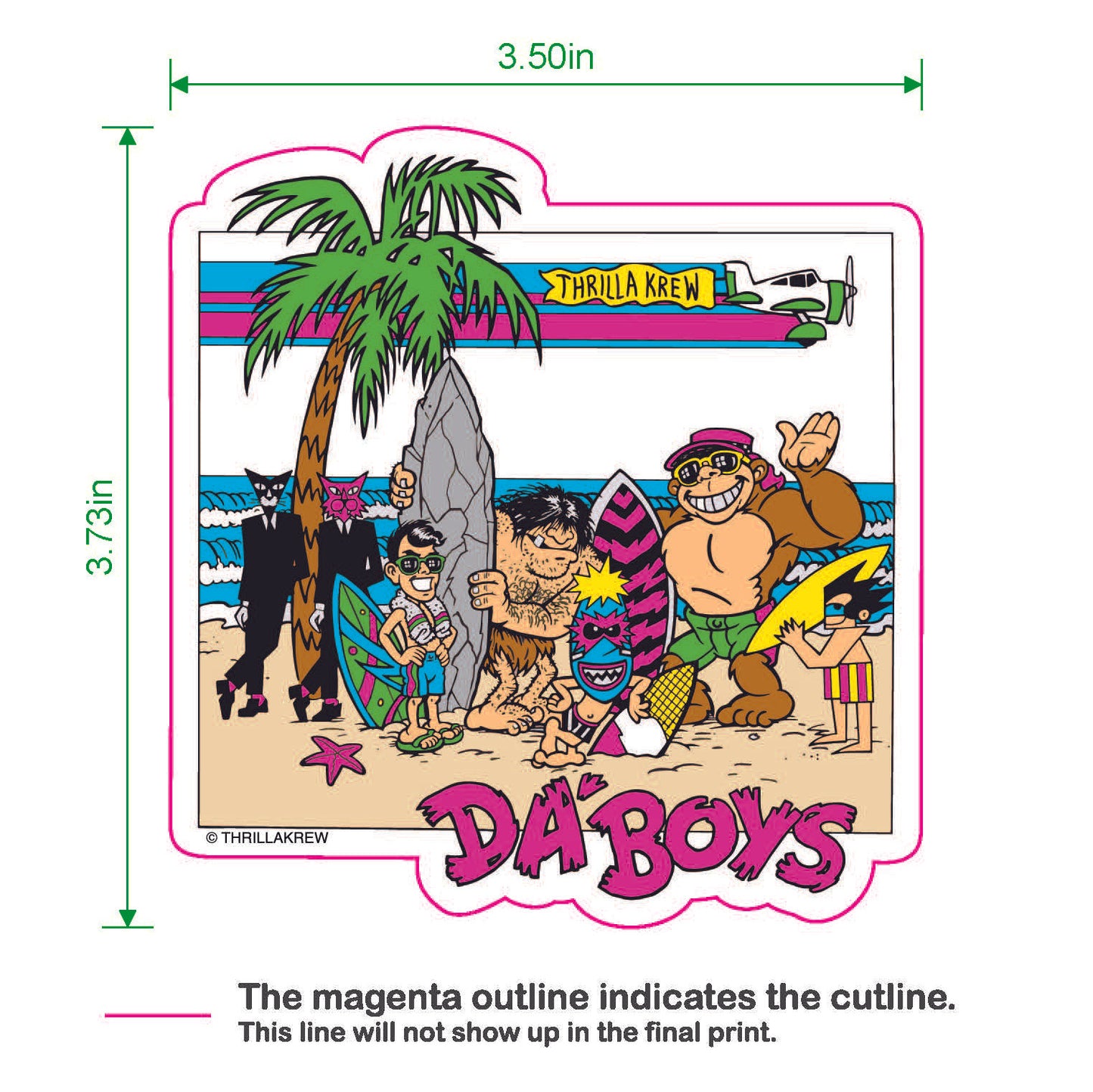 DaBoys Vinyl Sticker