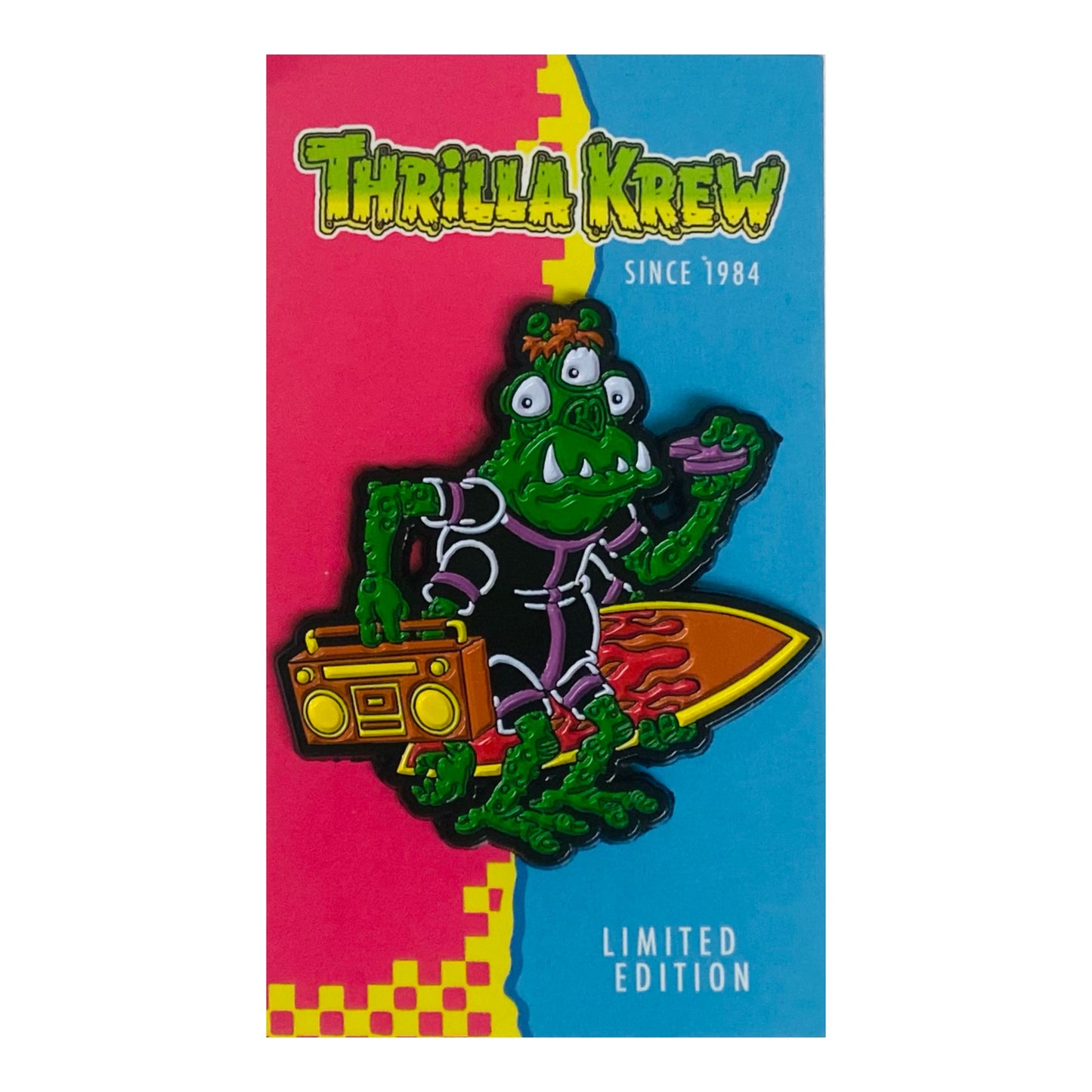 Surf Alien Pin