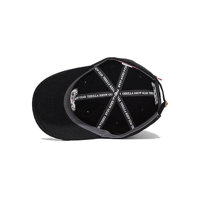 Surf Jerks Strapback Dad Hat (Black)