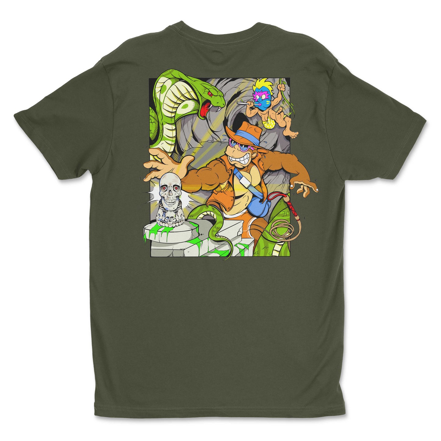 Lost Temple Tee (Military Green)