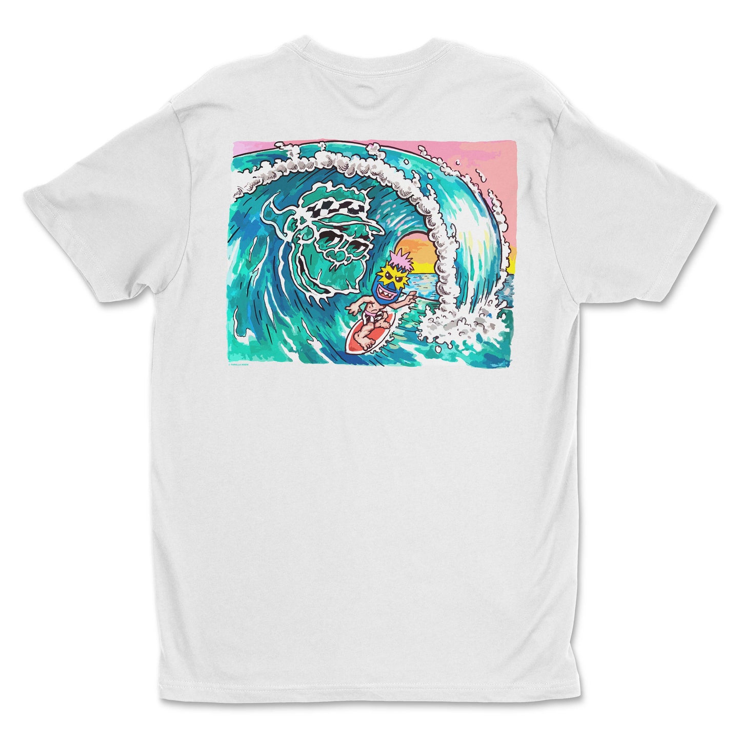 Wave Image Tee (White)