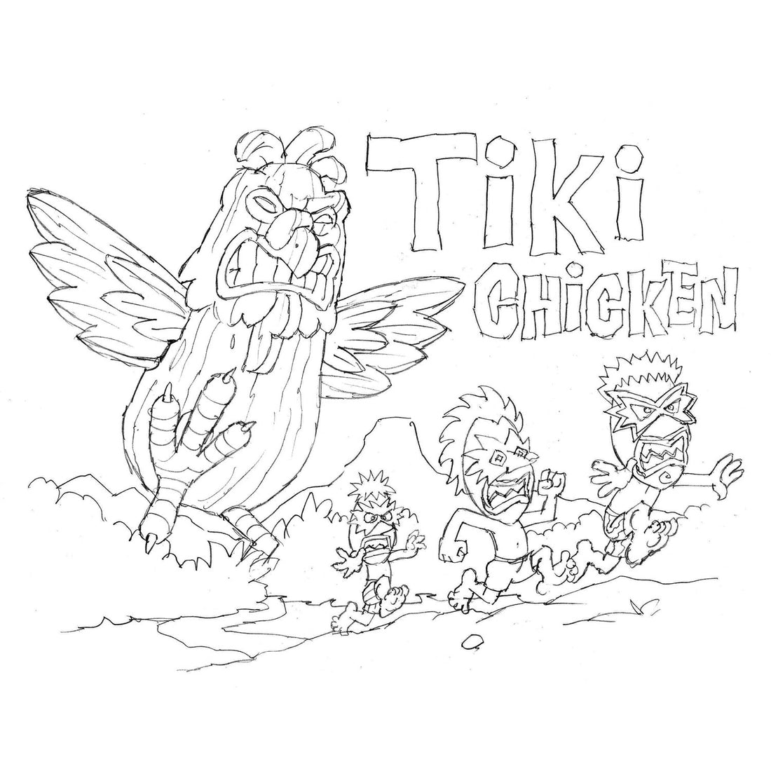 Steve Nazar's Daily Doodle 5.29.18 - "Tiki Chicken"