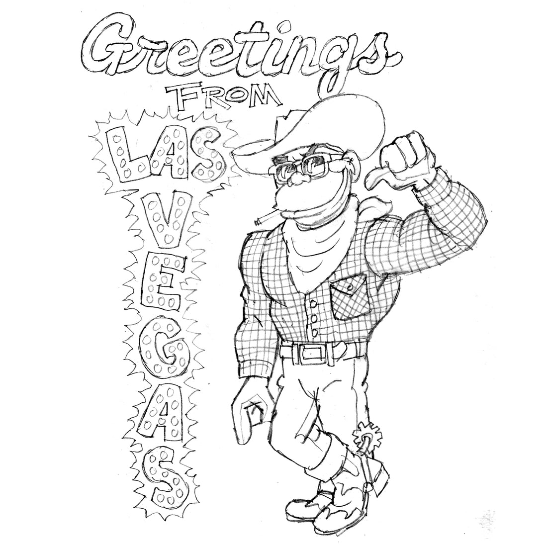 Steve Nazar's Daily Doodle 6.13.18 - "Vegas Thrilla"