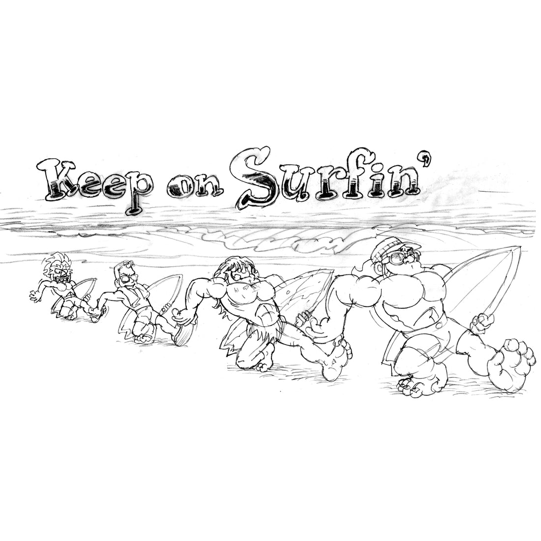 STEVE NAZAR'S DAILY DOODLE 6.14.18 - "Keep On Surfin'"