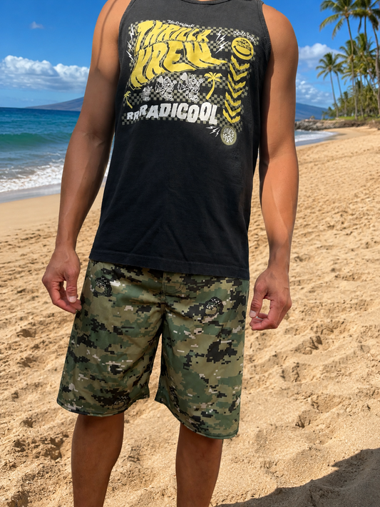 Thrilla Camo Hybrid Boardshorts