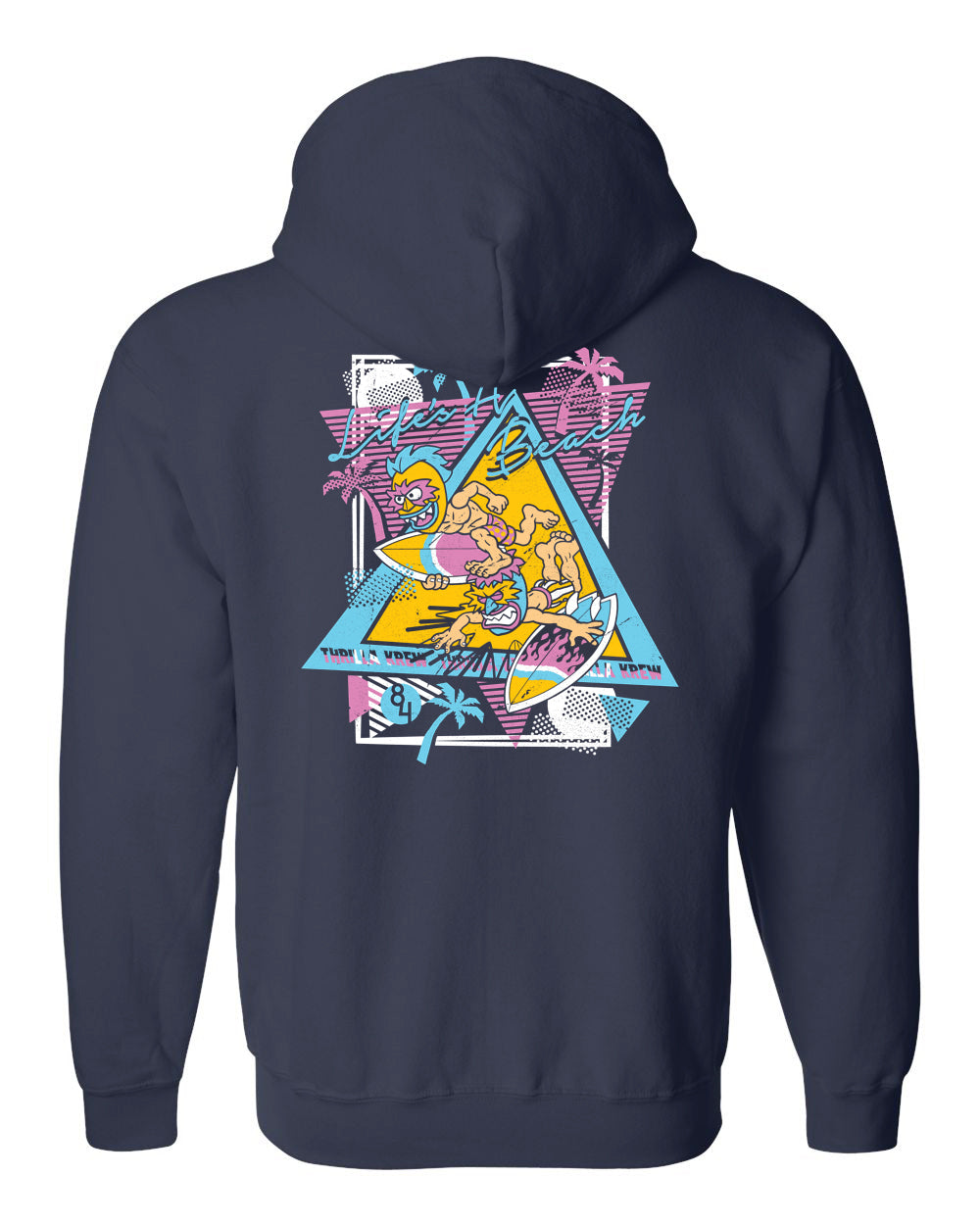Beach Warriors Zipped Hoodie Thrilla Krew