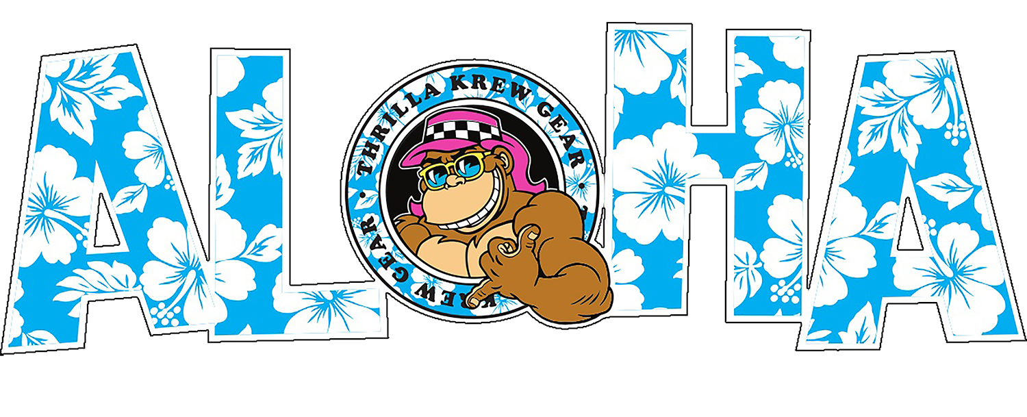 Aloha Sticker by Thrilla Krew