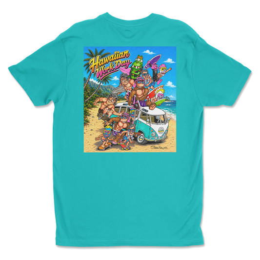 Hawaiian Work Day Tee