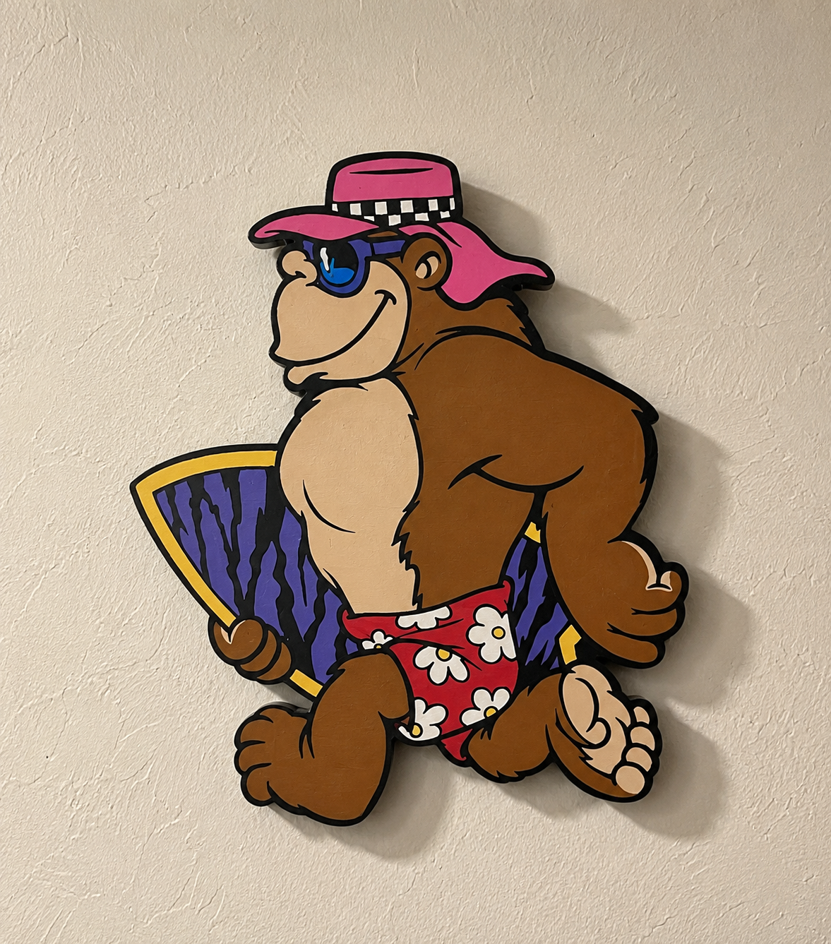Walking Thrilla Wood Art