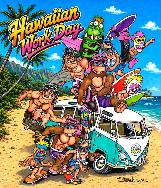 Hawaiian Work Day Poster