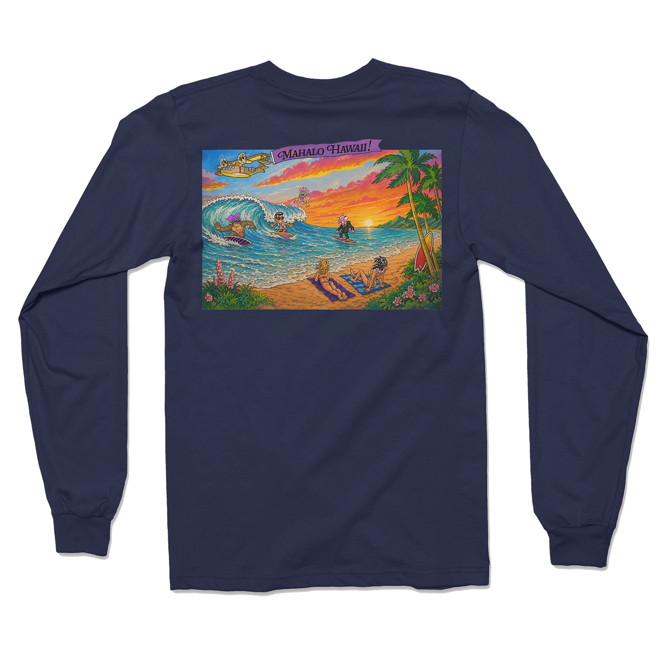Mahalo Hawaii Long Sleeve
