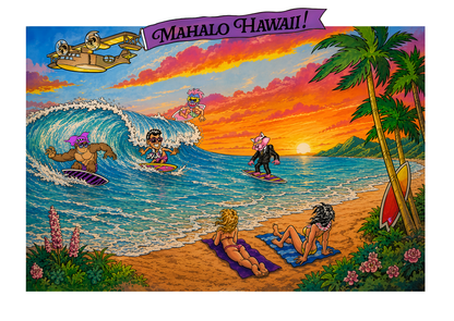 Mahalo Hawaii Light Box