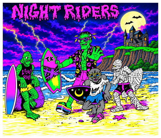 80s Night Riders Poster