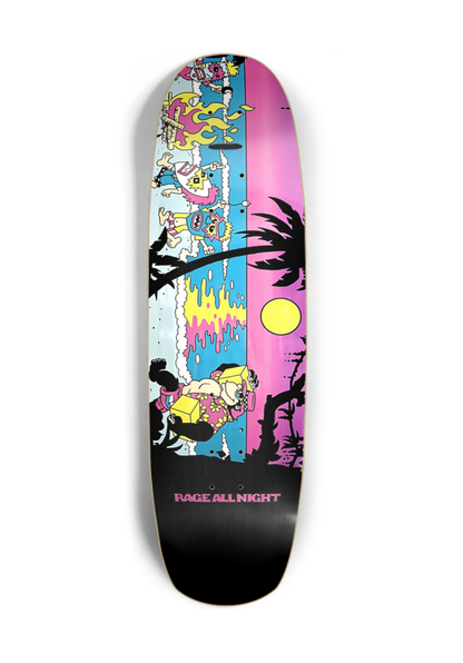 Rage All Night Skate Deck - New Deck Shape