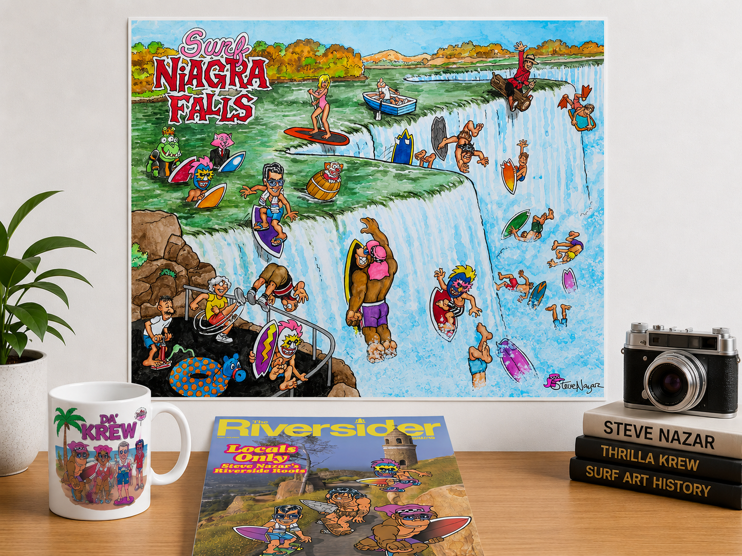 Surf "Niagra" Falls Poster