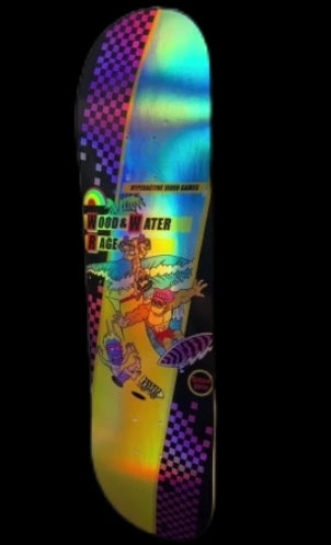 Wood Water Rage Holographic Skate Deck - Special Edition