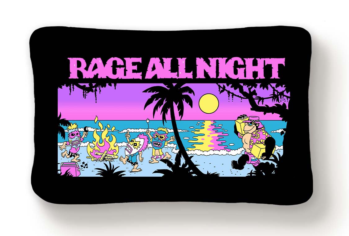 Surf All Day/ Rage All Night Pillow