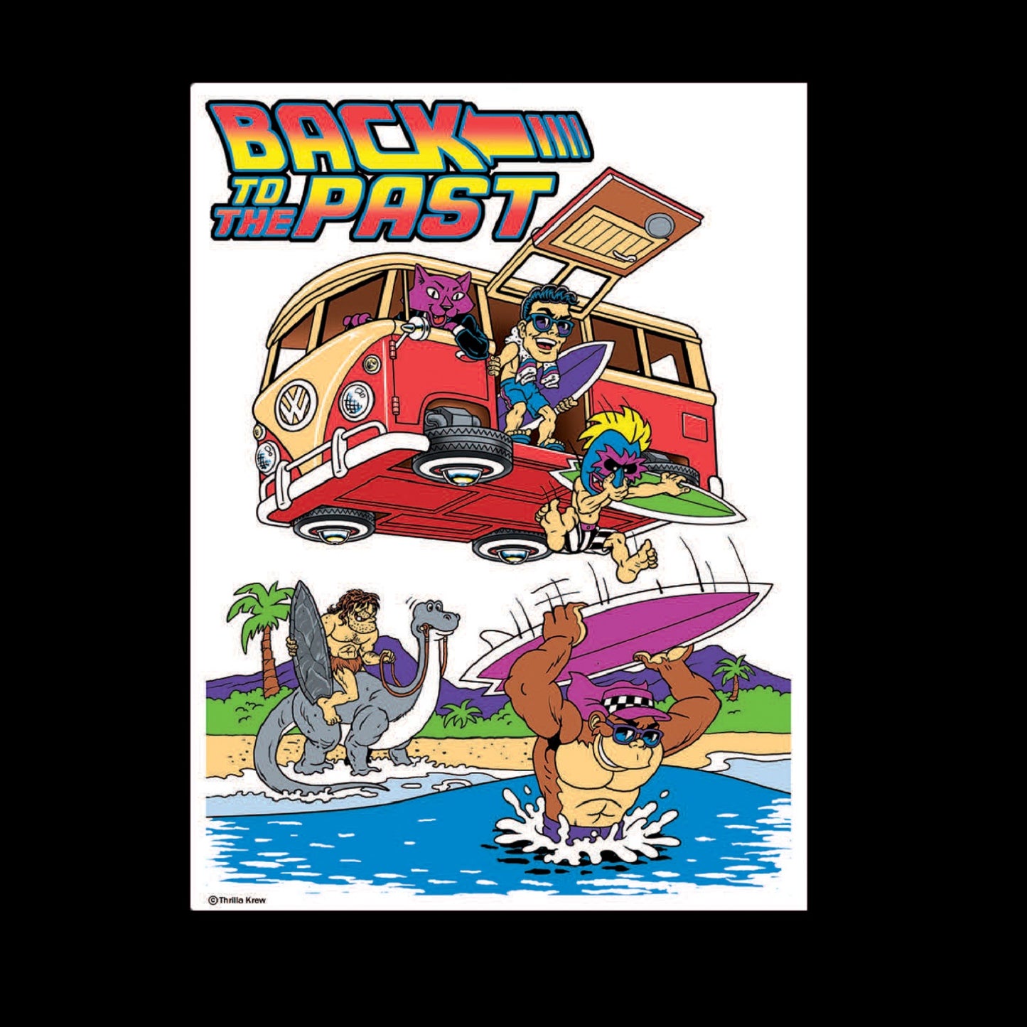 Back to the Past Vinyl Sticker