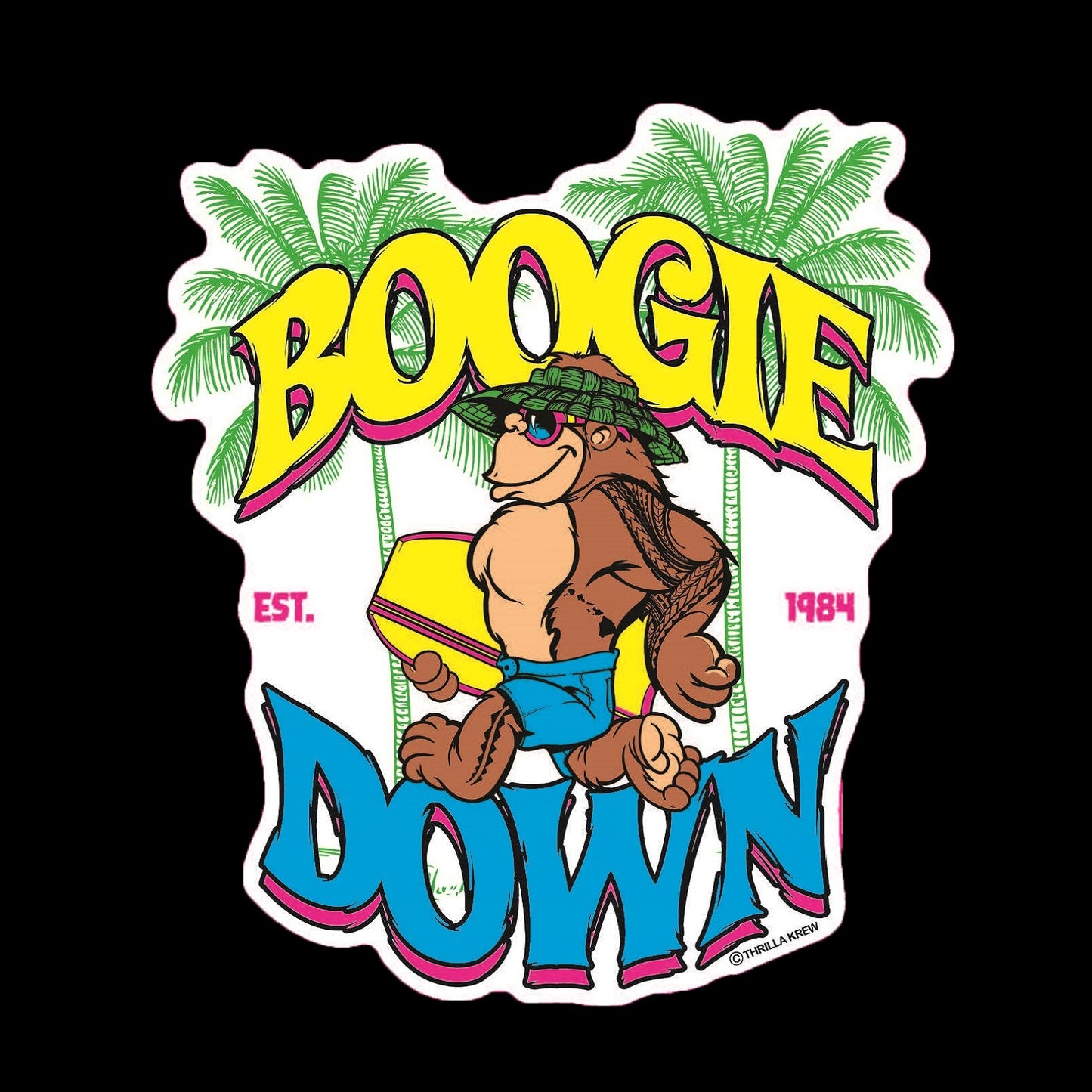 Boogie Down Vinyl Sticker