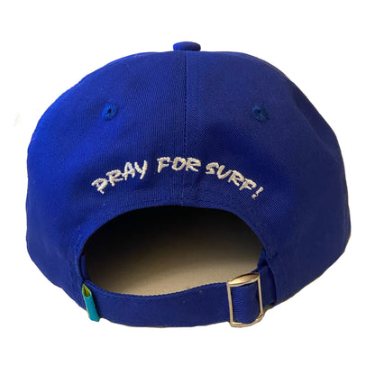 Pray For Surf Strap Back Hat (Royal Blue)
