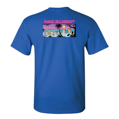 Surf All Day Rage All Night Tee (Royal Blue)