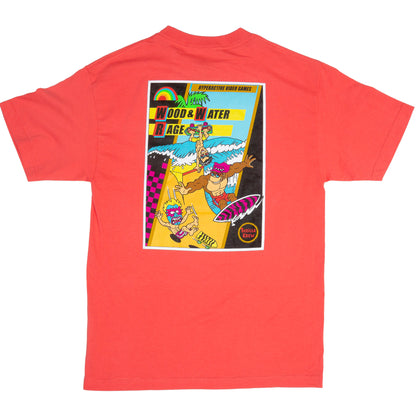 Thrilla Krew NES Wood Water Rage Game Box Cover T-Shirt (CORAL)
